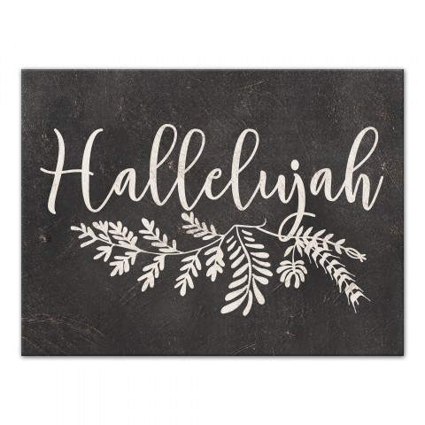Hallelujah Ferns 16x12 Canvas Wall Art