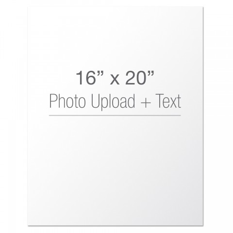 Photo Upload and Text 16x20 Personalized Canvas Wall Art