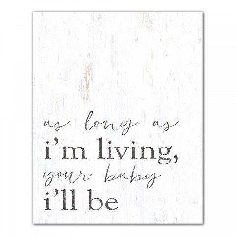 Your Baby I'll Be 16x20 Canvas Wall Art