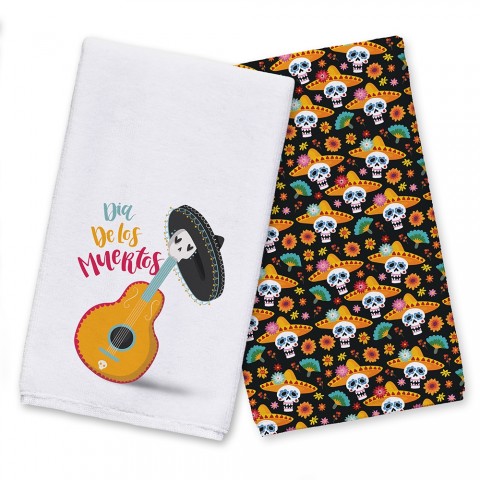 Dia De Los Muertos Guitar Textiles