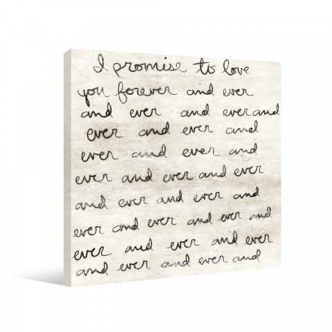 Dearest Love Letter Gallery Wrapped Canvas