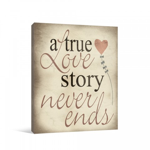 Hearts And Love Story 11x14 Gallery Wrapped Canvas