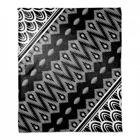 Tribal Angle Printed 50x60 Throw Blanket 