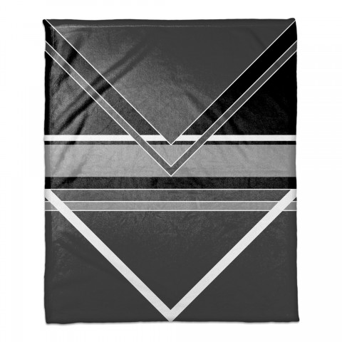 Multi Black White Toned Inversed Arrows 50x60 Throw Blanket 