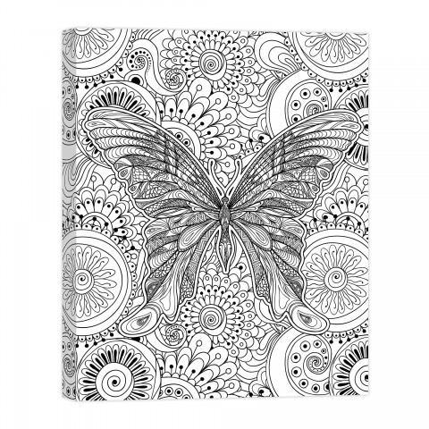 Winged Adventure 16x20 Coloring Canvas Wall Art