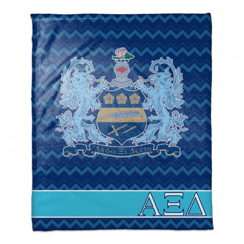 Alpha Xi Delta 50x60 Greek Throw Blanket