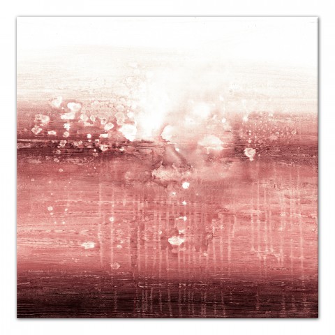 Vermilion Abstract 24x24 Canvas Wall Art