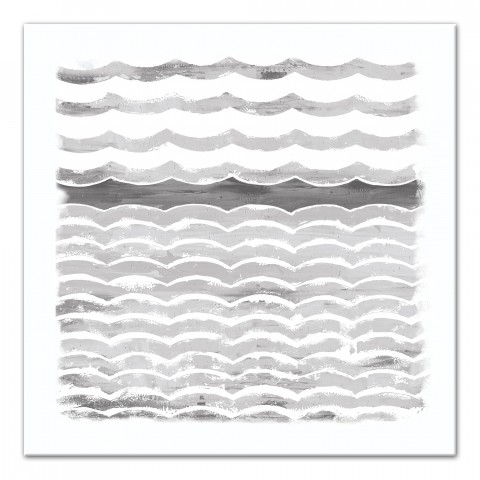 Ombre Ripple Effect Abstract 24x24 Canvas Wall Art