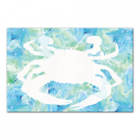 Ocean Crab 36x24 Canvas Wall Art