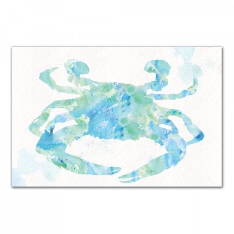 Coastal Crab 36x24 Canvas Wall Art
