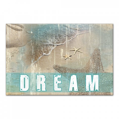 Dream Coastal 36x24 Canvas Wall Art