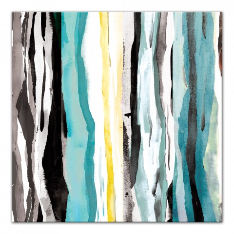 Linear Study Abstract 30x30 Canvas Wall Art
