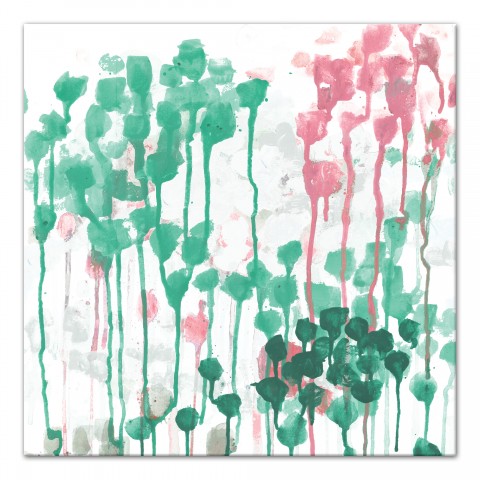 Rose Study 1 Abstract 30x30 Canvas Wall Art
