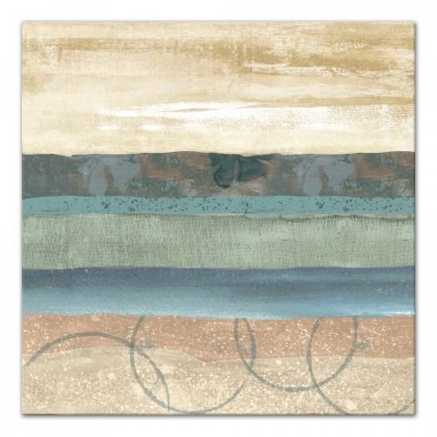 Teal Virtue 36x36 Canvas Wall Art