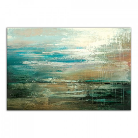 Teal Unity 48x32 Canvas Wall Art 