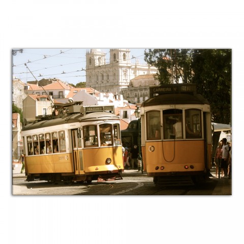 Market Street 48x32 Canvas Wall Art