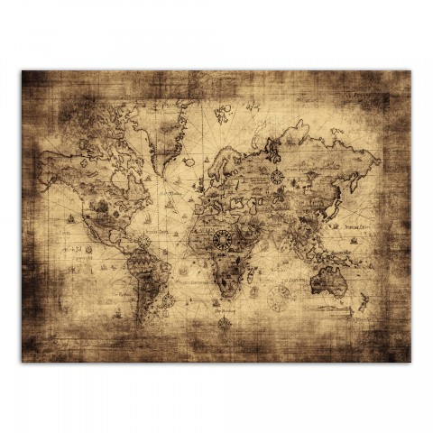 The World 40x30 Canvas Wall Art 
