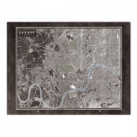Gray London 40x30 Canvas Wall Art