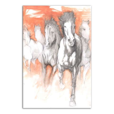 Stampede 24x36 Canvas Wall Art 