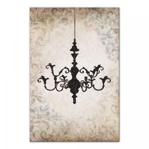 Chandelier Impression 24x36 Canvas Wall Art