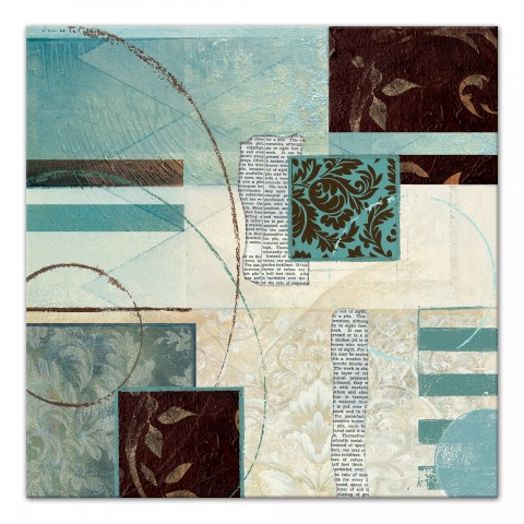 Cubist Contemporary 30x30 Canvas Wall Art