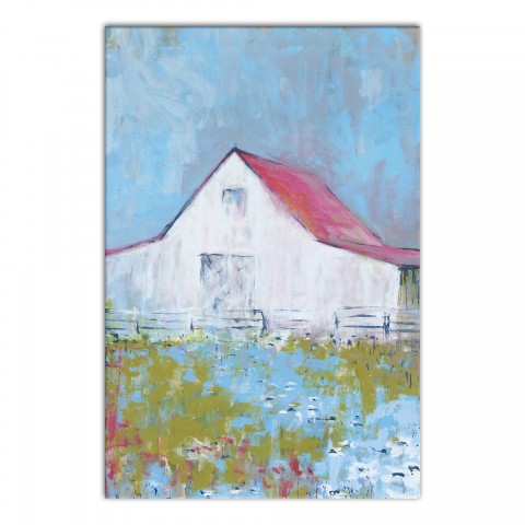 Barn Abstract Four 20x30 Canvas Wall Art 