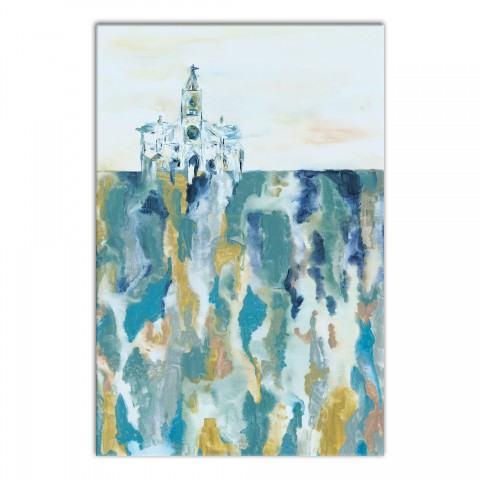 Abstract Church Two 20x30 Canvas Wall Art 
