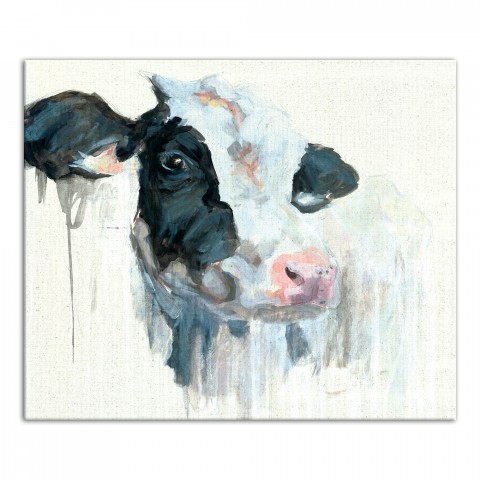 Painterly Cow 24x20 Canvas Wall Art 