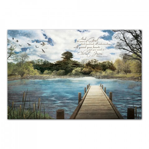 Magical Lake 36x24 Canvas Wall Art 