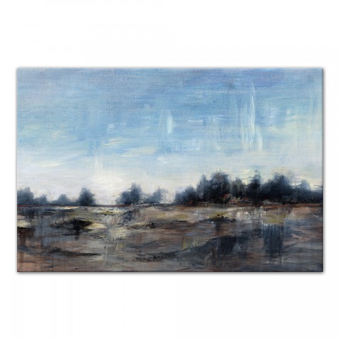 Textured Trees 36x24 Canvas Wall Art 