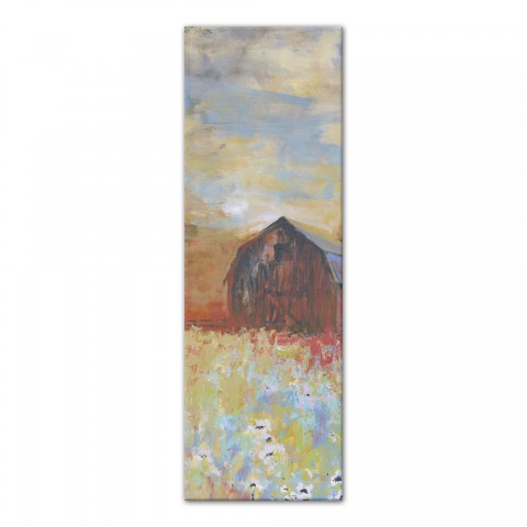 Barn Abstract Two 12x36 Canvas Wall Art