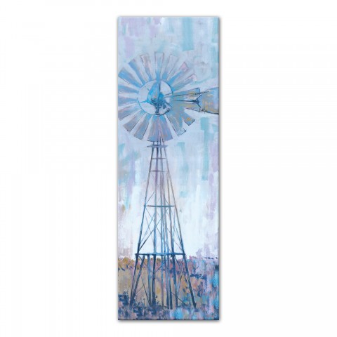 Windmill Abstract 12x36 Canvas Wall Art