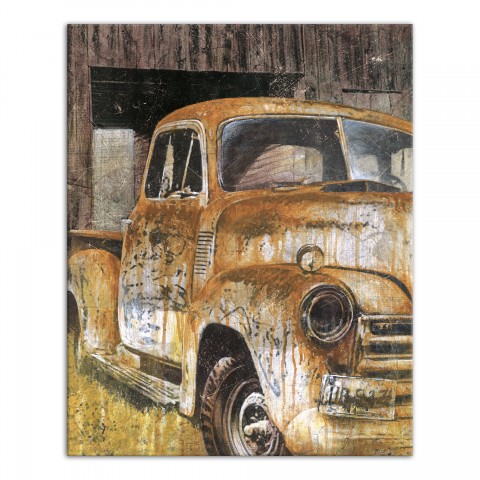 Rusty Farm Truck One 16x20 Canvas Wall Art