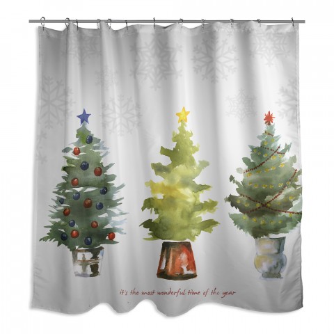 Most Wonderful Time 71x74 Shower Curtain