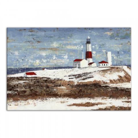 Icelandic Lighthouse 36x24 Canvas Wall Art 