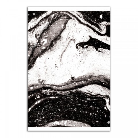 Black and White Marble 24x36 Canvas Wall Art