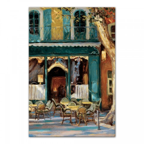 Main Street Café 24x36 Canvas Wall Art