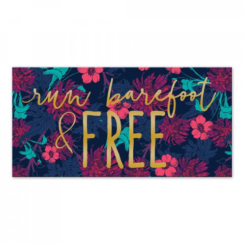 Run Barefoot And Free 20x10 Canvas Wall Art