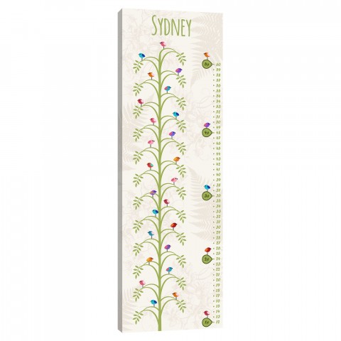 Tree Growth Chart 20x60 Custom Canvas Wall Art