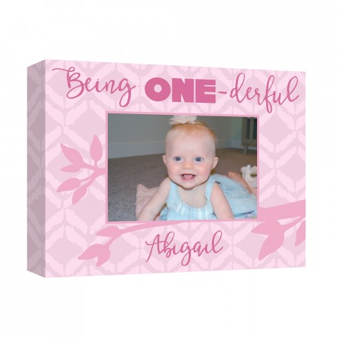 Pastel Pink Birthday 14x11 Custom Canvas Wall Art 