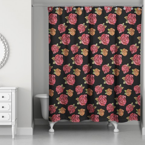 Rose Party 71x74 Shower Curtain