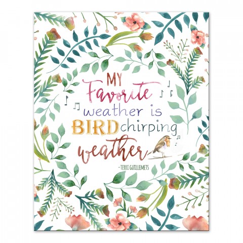 Favorite Weather 16x20 Canvas Wall Art