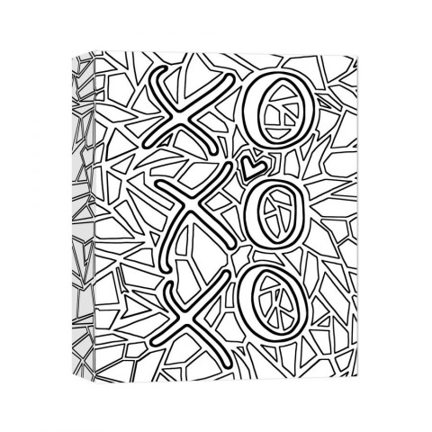 Fragmented Love 8x10 Coloring Canvas Wall Art