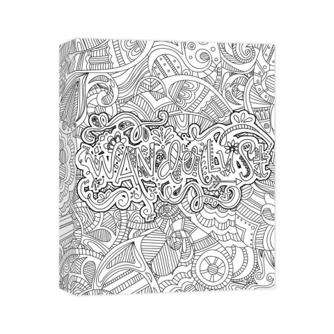 Wanderlust Adventure 11x14 Coloring Canvas Wall Art