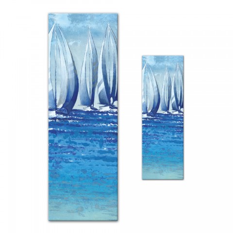 Blue Boatscape II Canvas