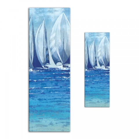 Blue Boatscape I Canvas