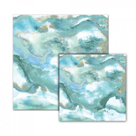 Watercolor Swirl Abstract Canvas