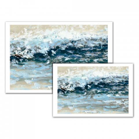 Hand Painted Waves Canvas 