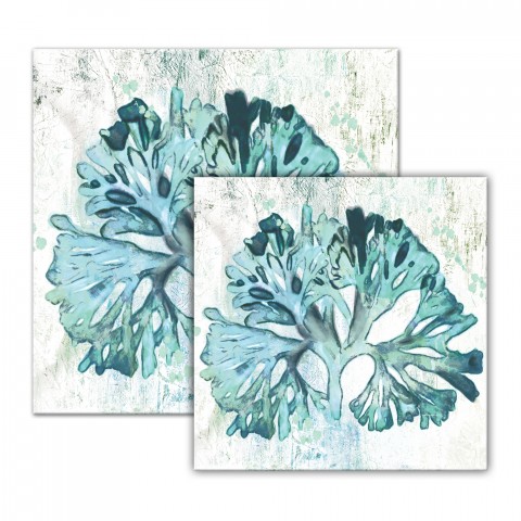 Watercolor Blue Coral II Canvas