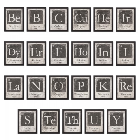 Vintage Elements 11x14 Black Framed Canvas
